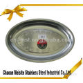 2014 economic stainless steel round dish/fruit tray plate/food plates